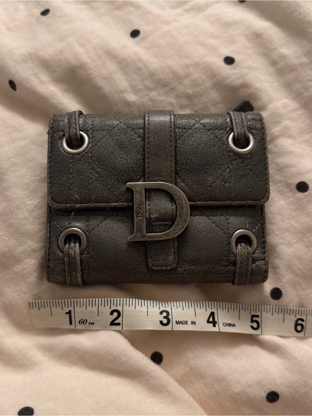 Vintage Dior mellatic wallet